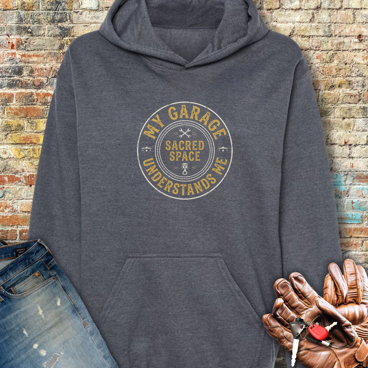 Sacred Space Hoodie - Dark Heather