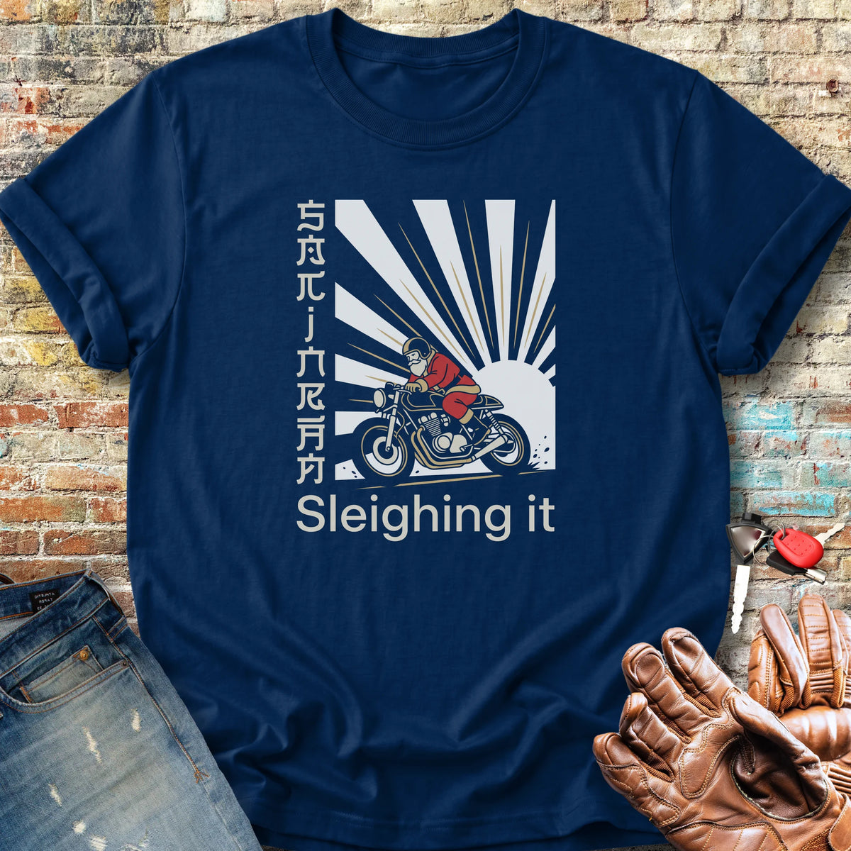 Samurai Santa Classic T-Shirt - Navy