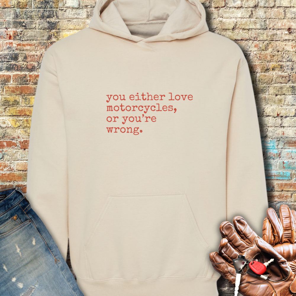 You're Wrong Hoodie - Sand