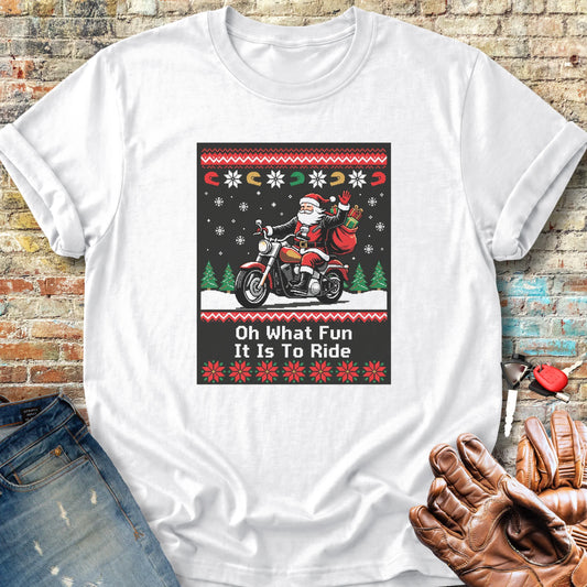 Santa Rides Tonight Classic T-Shirt - White