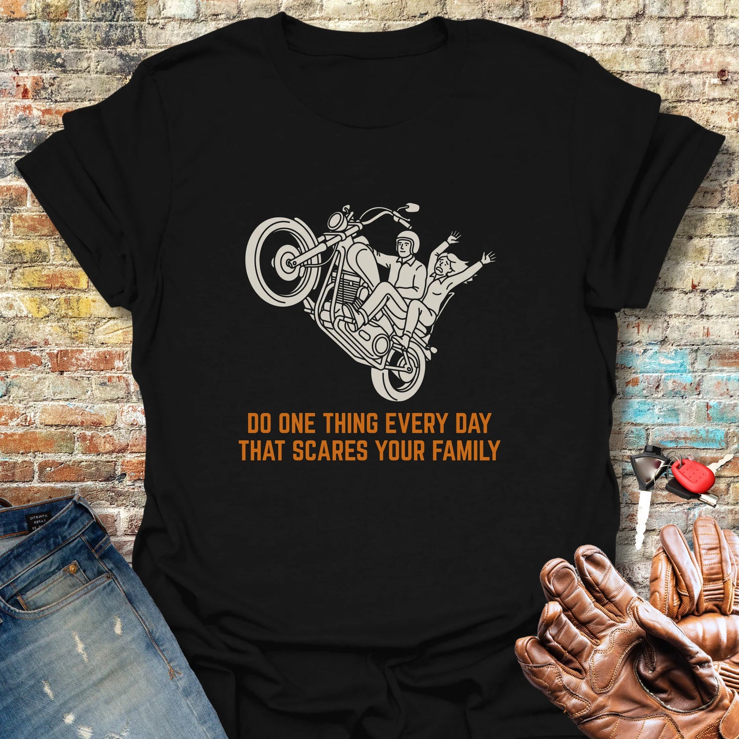Scares Your Family T-Shirt - Black