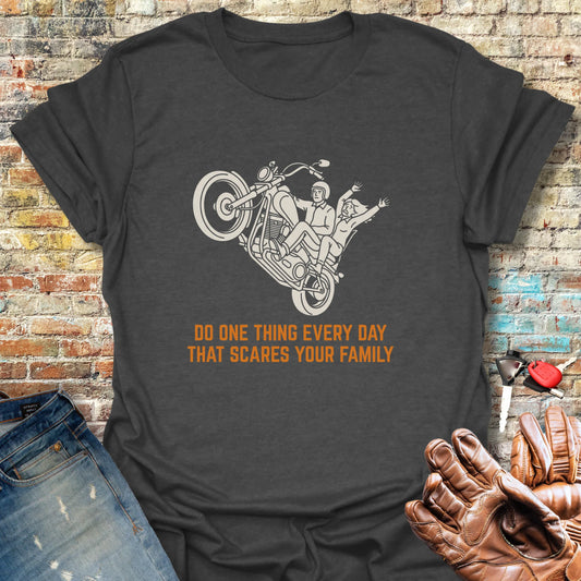 Scares Your Family T-Shirt - Dark Heather