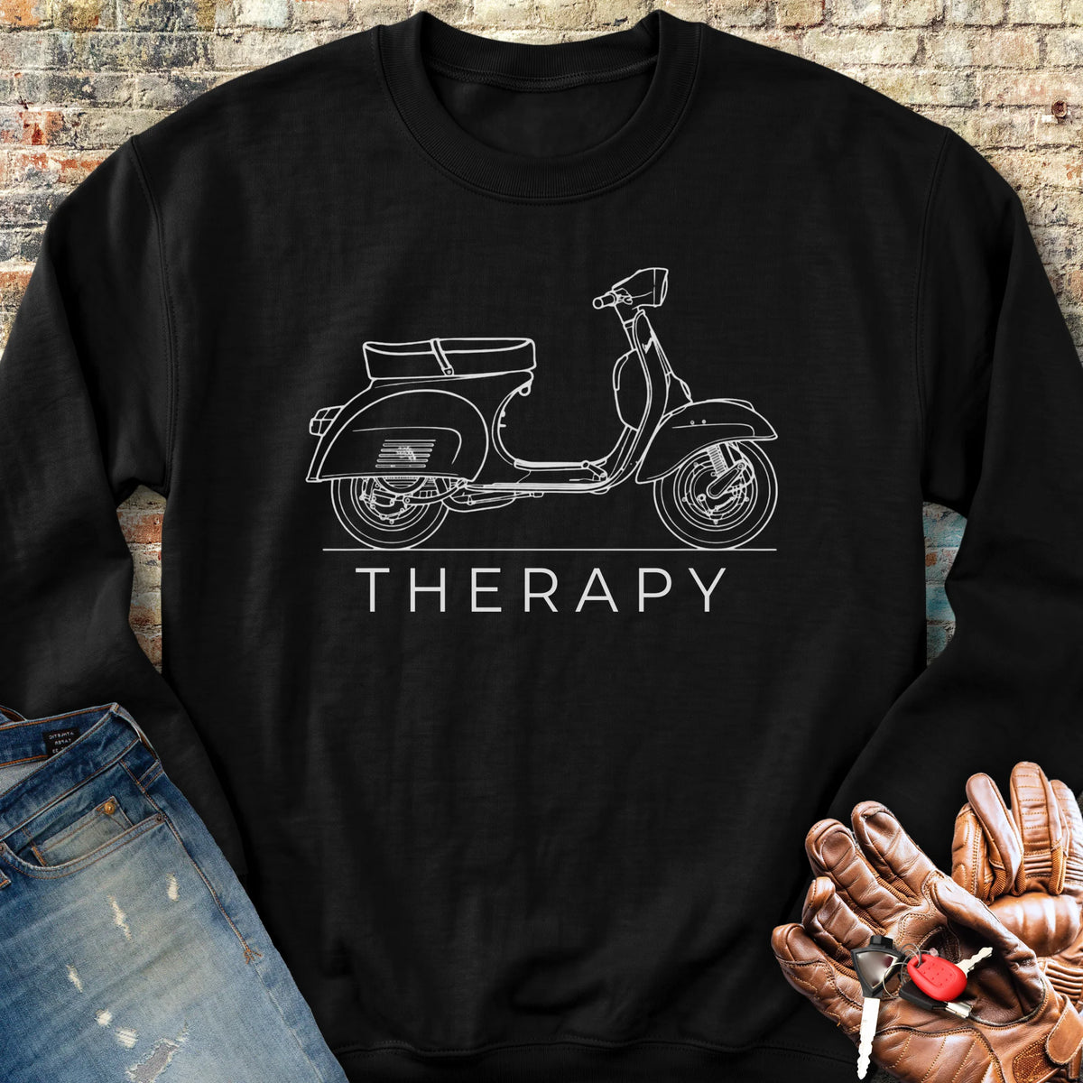 Scooter Therapy Sweatshirt - Black