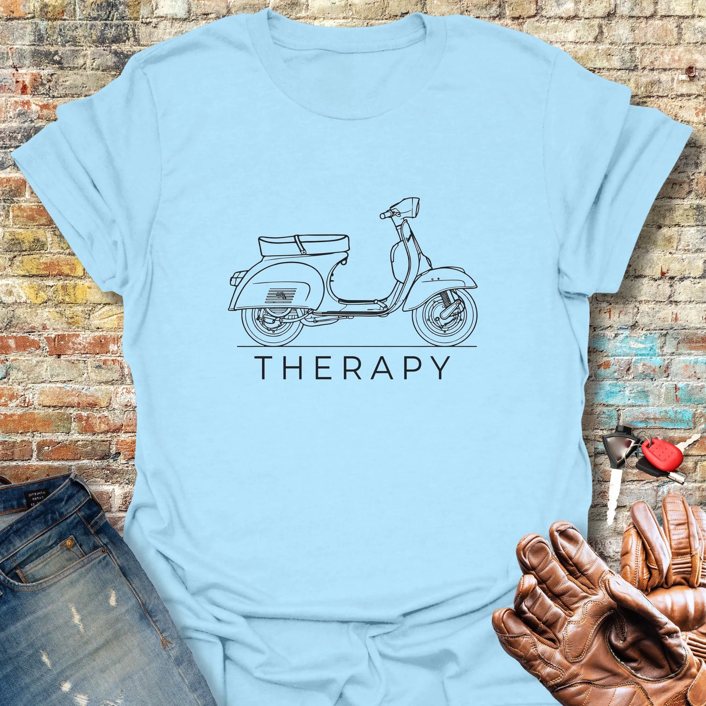 Scooter Therapy T-Shirt - Light Blue