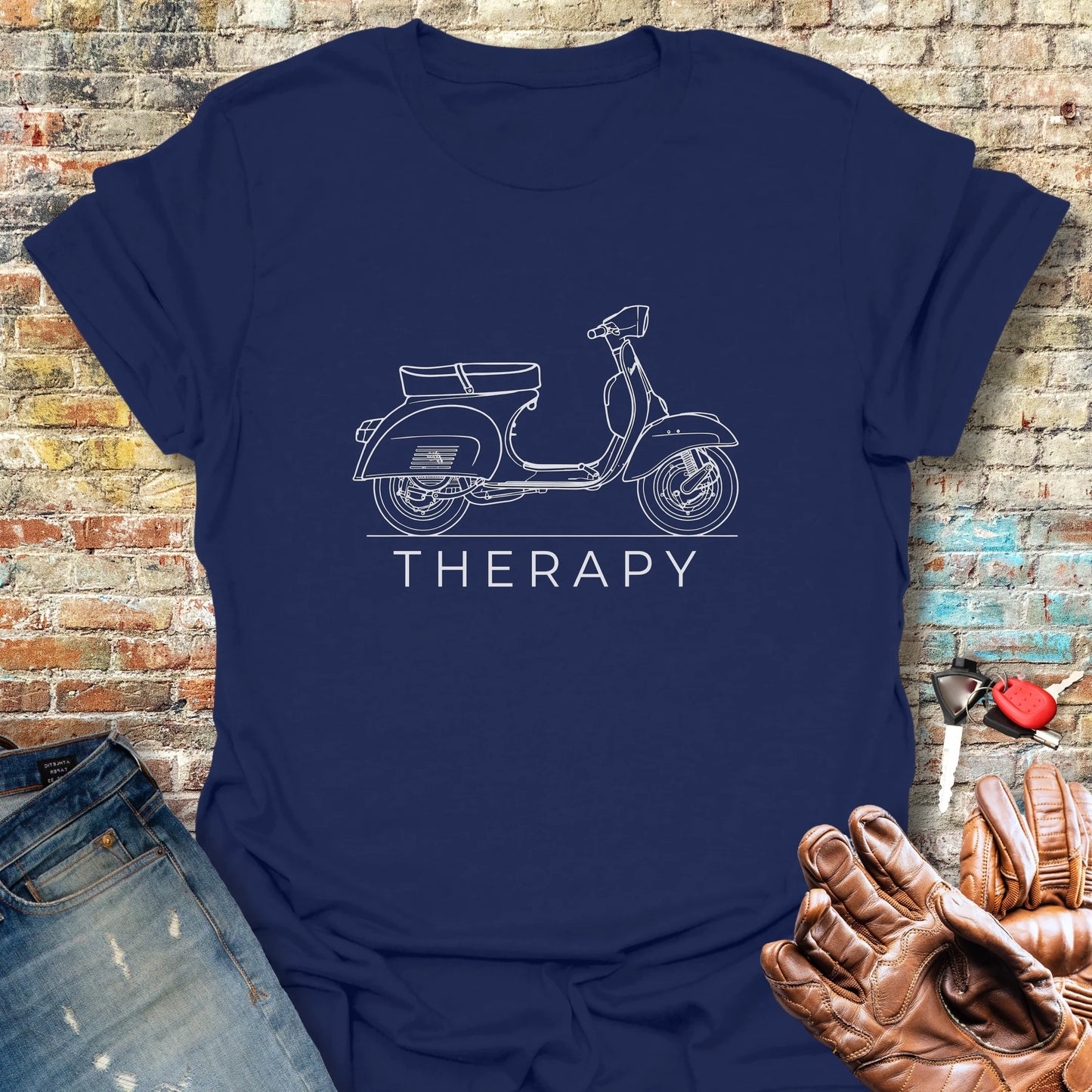 Scooter Therapy T-Shirt - Navy