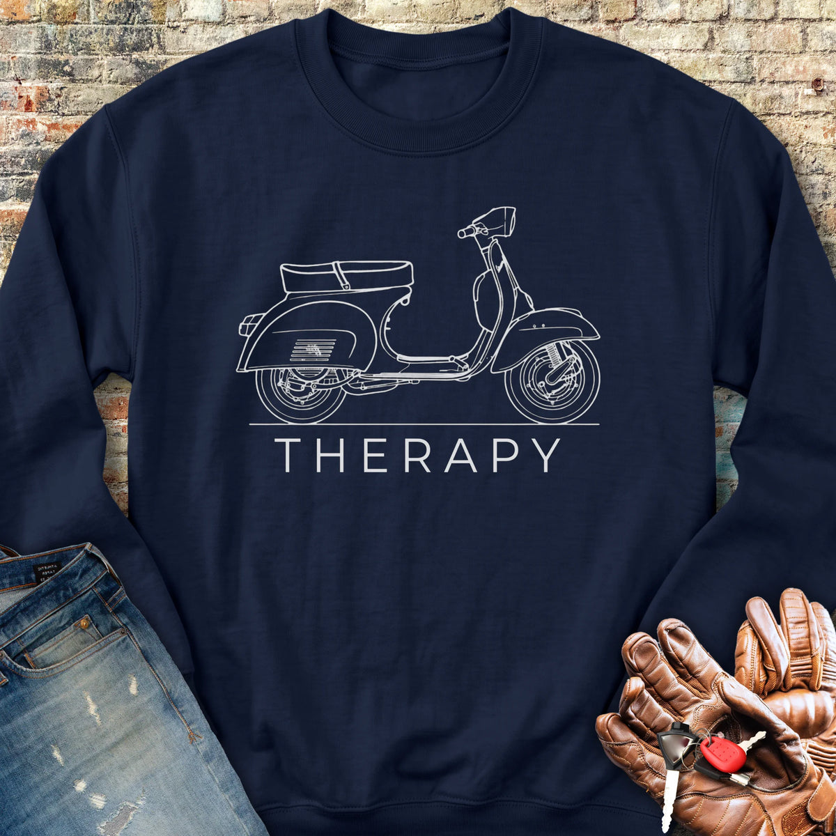 Scooter Therapy Sweatshirt - Navy