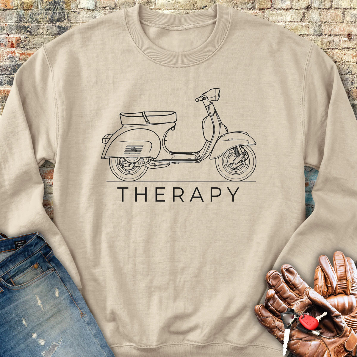 Scooter Therapy Sweatshirt - Sand