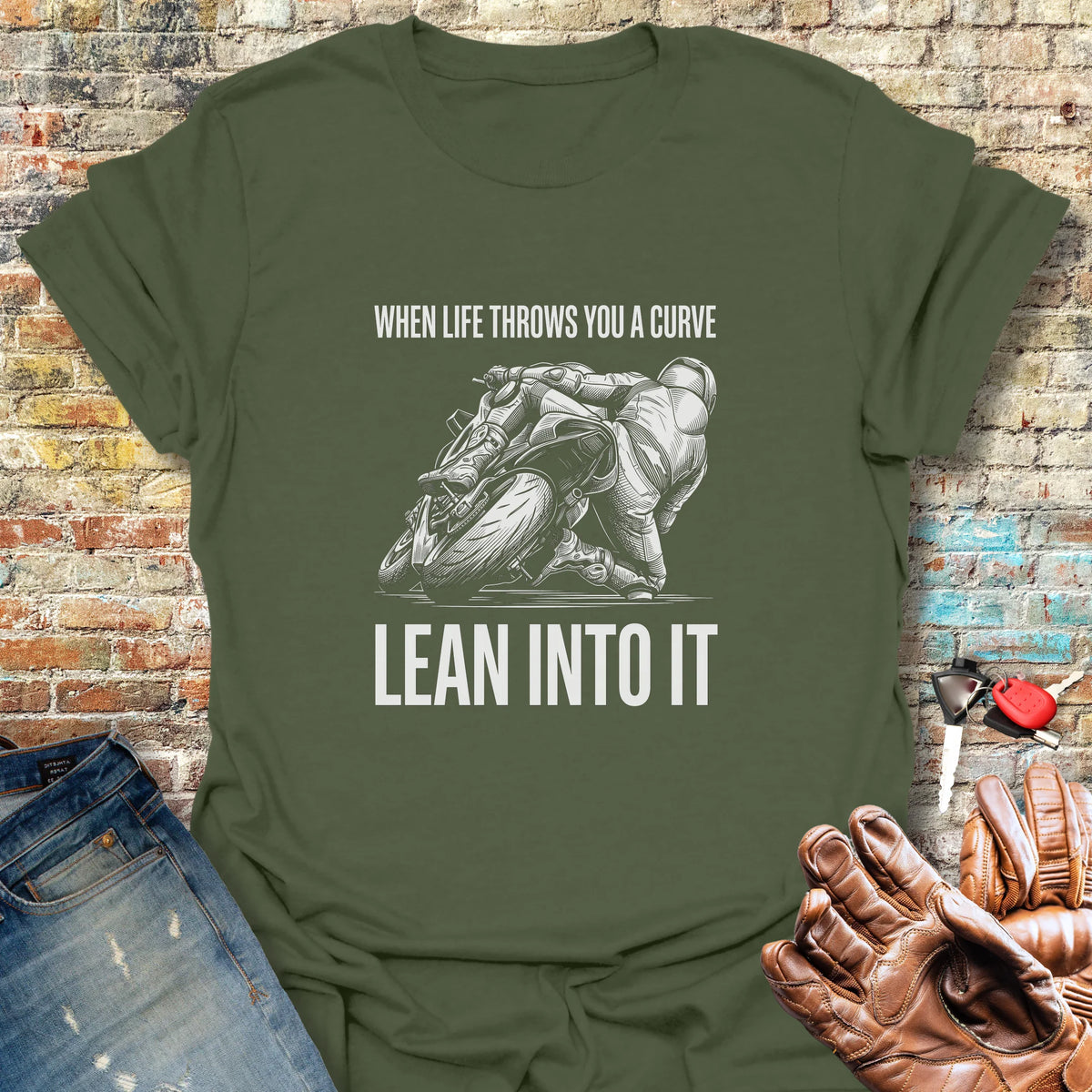 Scratching T-Shirt - Military Green