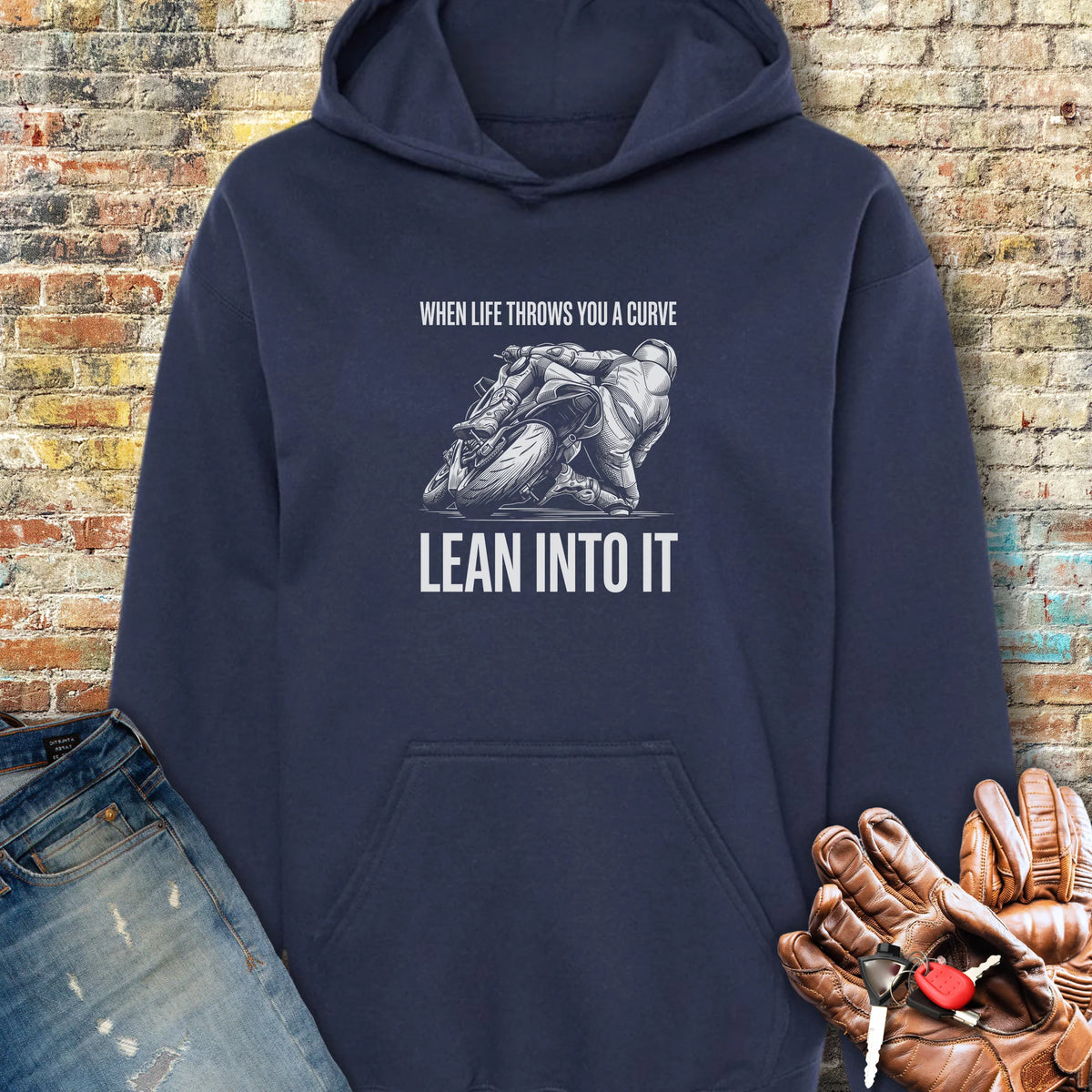 Scratching Hoodie - Navy
