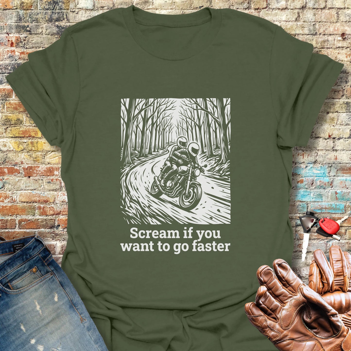 Scream T-Shirt - Military Green