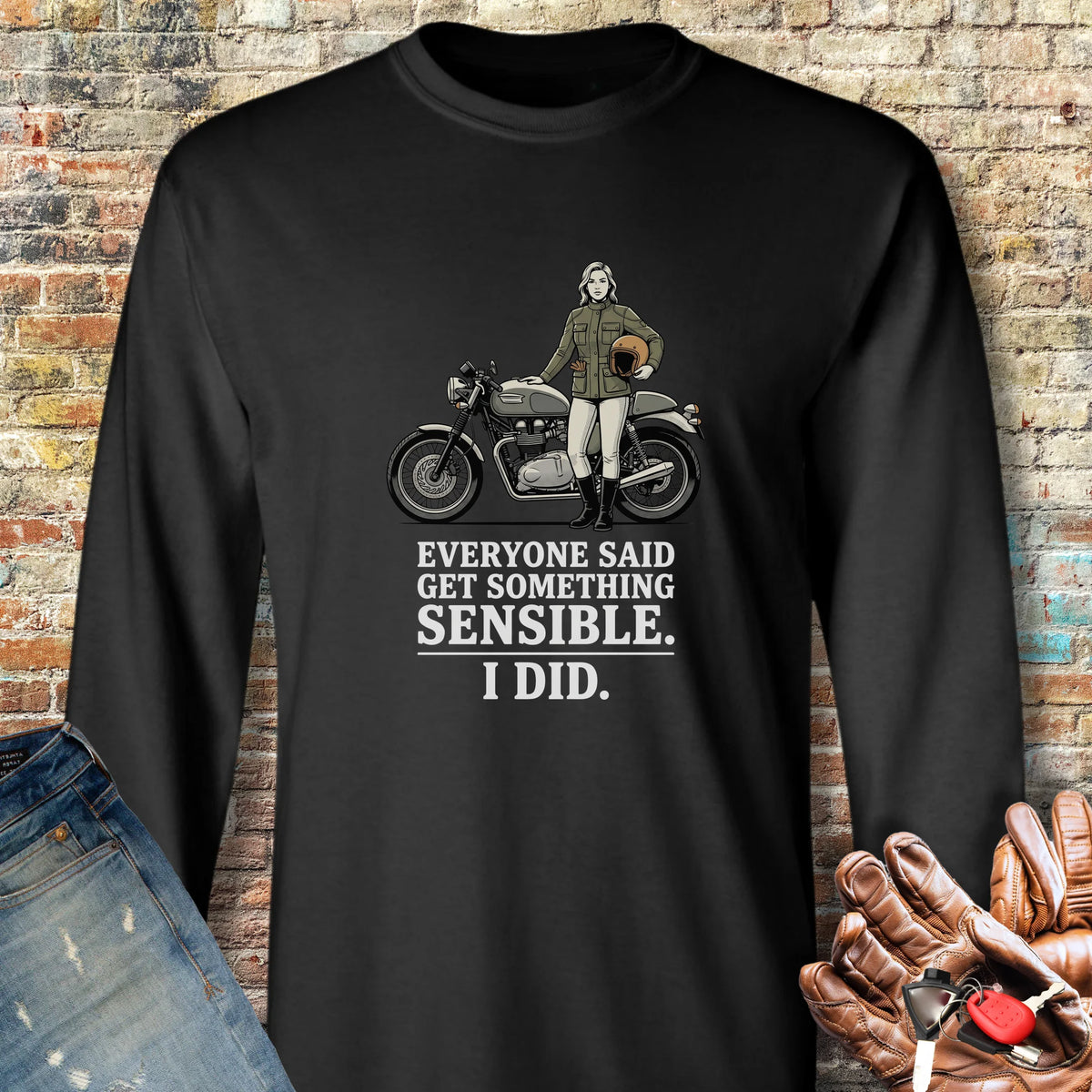 Sensible Long Sleeve T-Shirt - Black