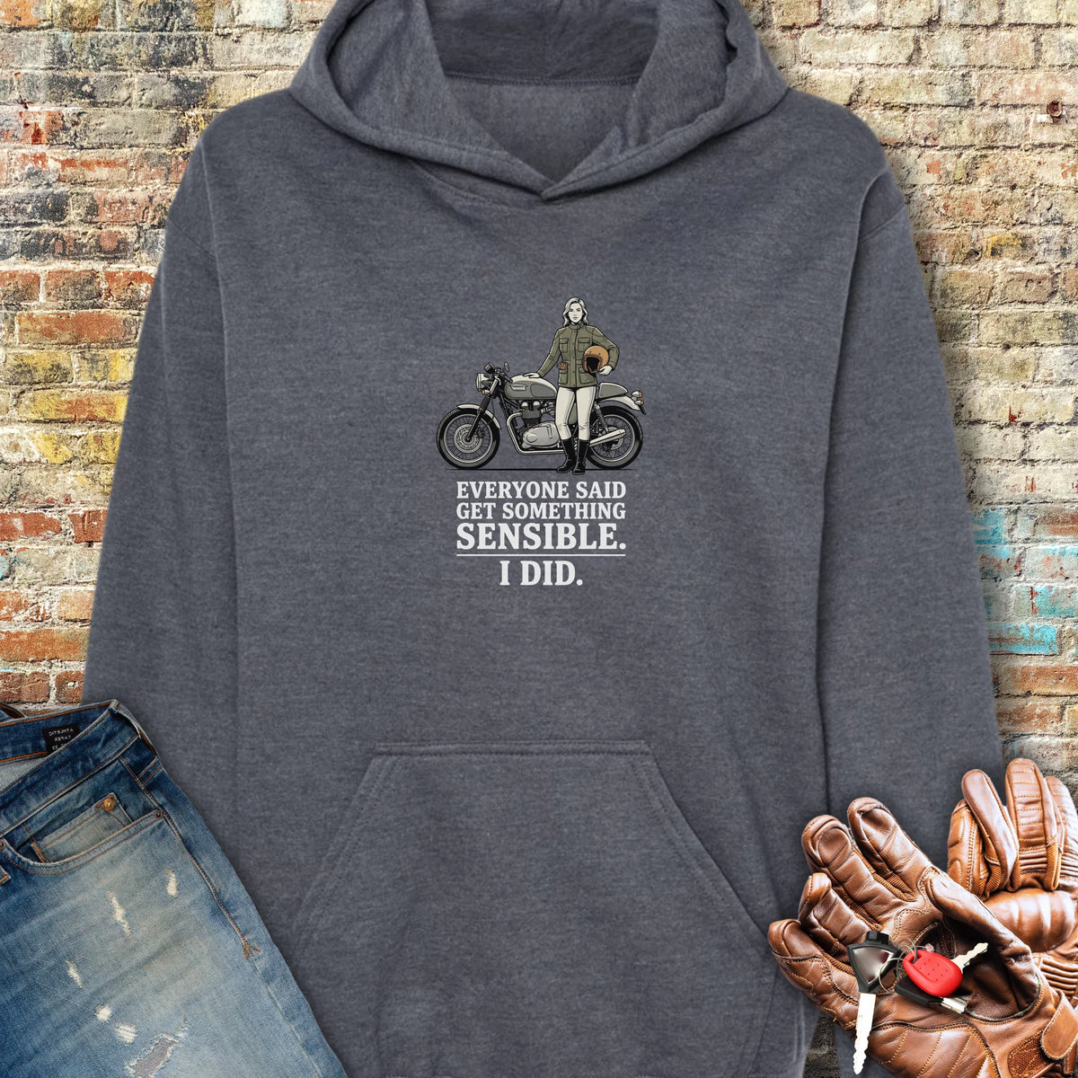 Sensible Hoodie - Dark Heather