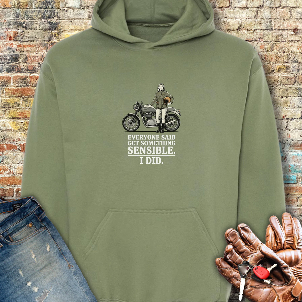 Sensible Hoodie - Military Green