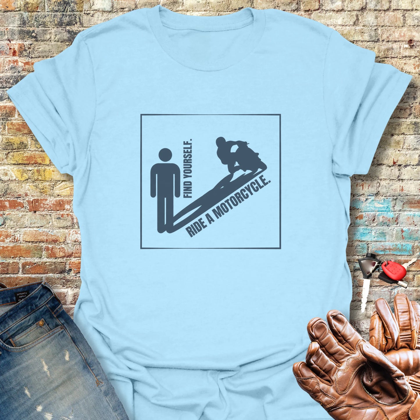 Shadow T-Shirt - Light Blue