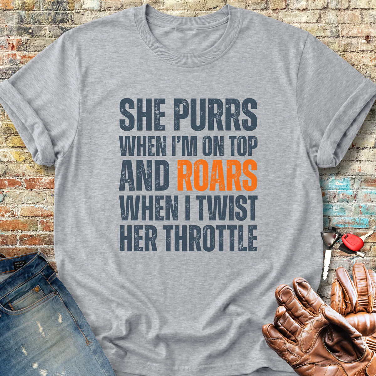 She Purrs Classic T-Shirt - Sport Grey