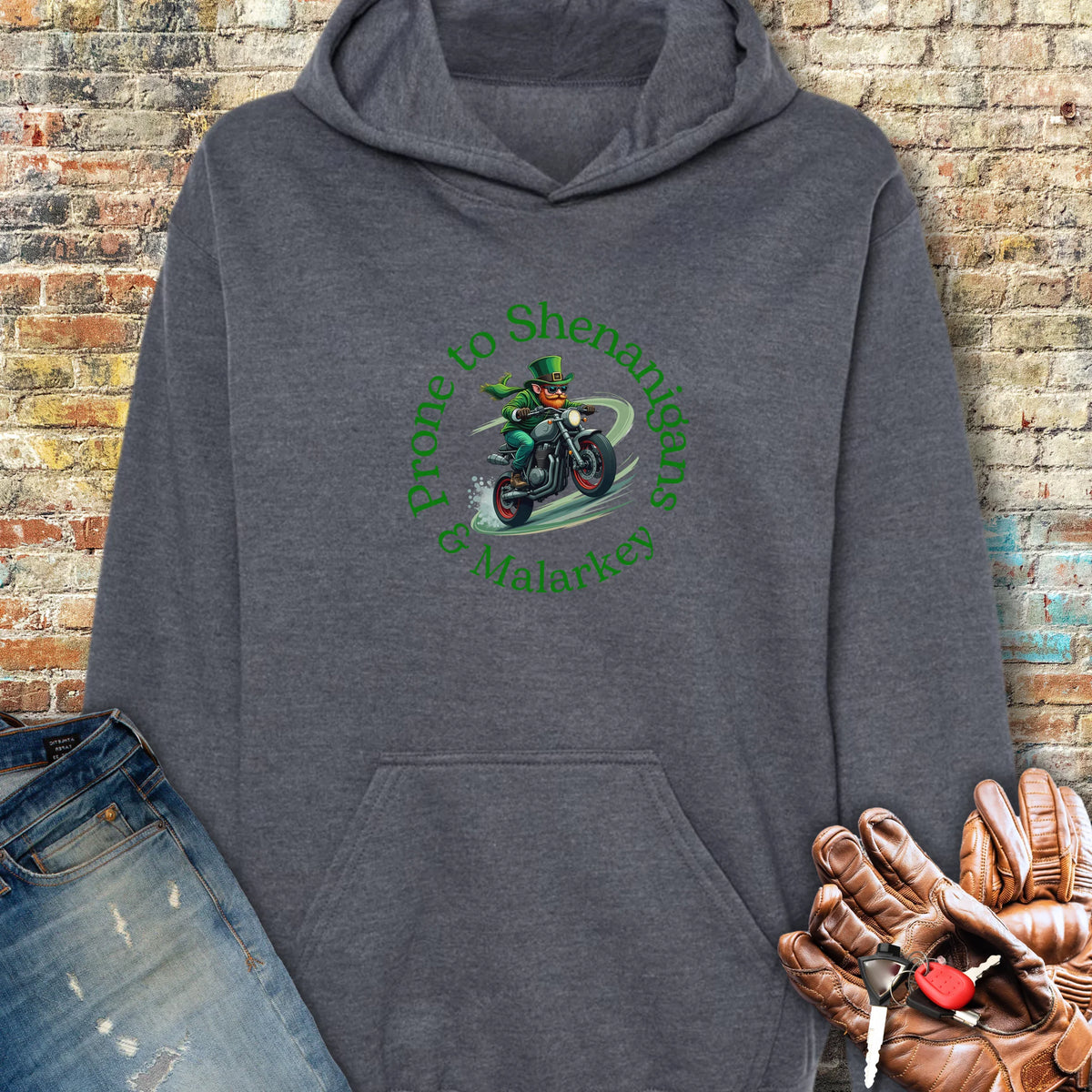 Shenanigans Hoodie - Dark Heather