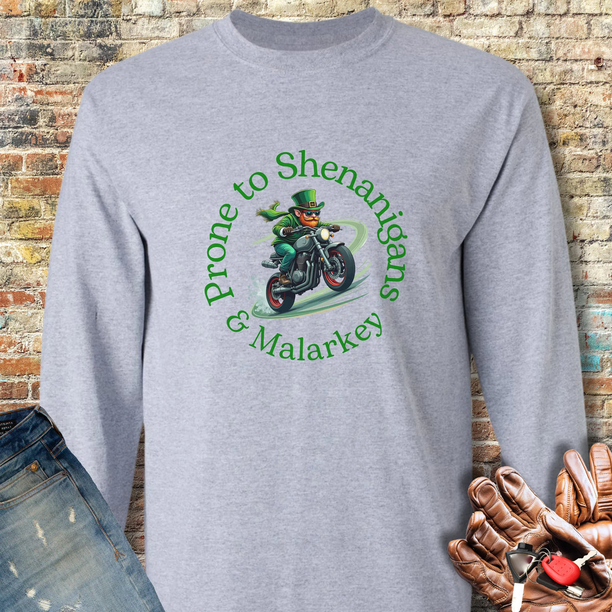 Shenanigans Long Sleeve T-Shirt - Sport Grey