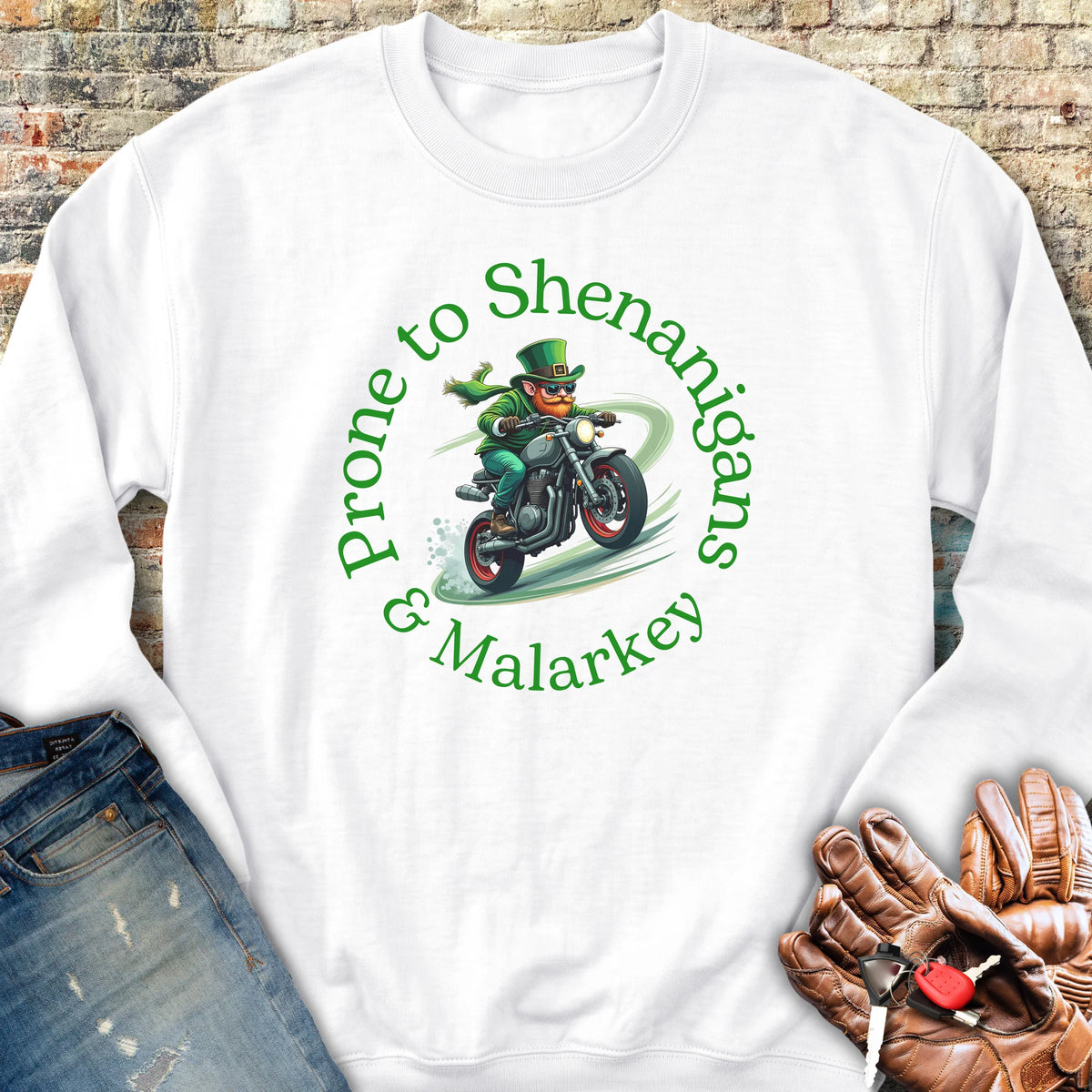 Shenanigans Sweatshirt - White