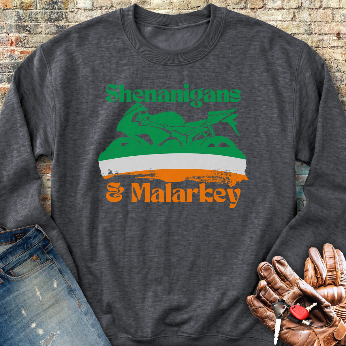 Shenanigans & Malarkey Sweatshirt - Dark Heather