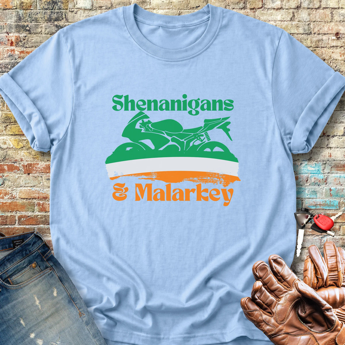 Shenanigans & Malarkey Classic T-Shirt - Light Blue