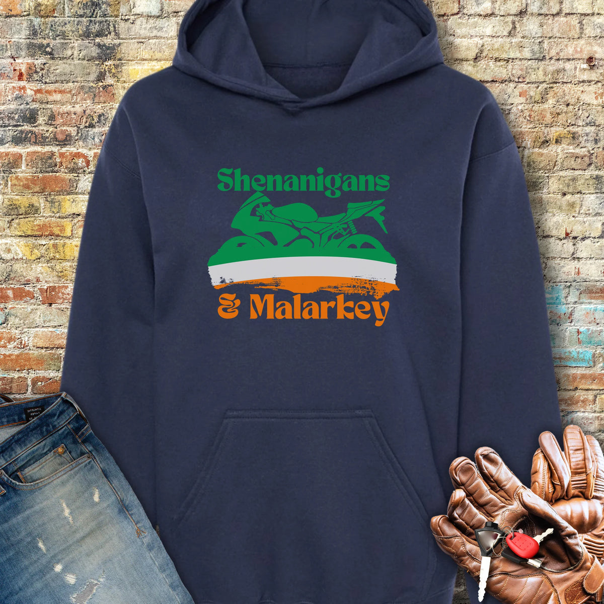 Shenanigans & Malarkey Hoodie - Navy