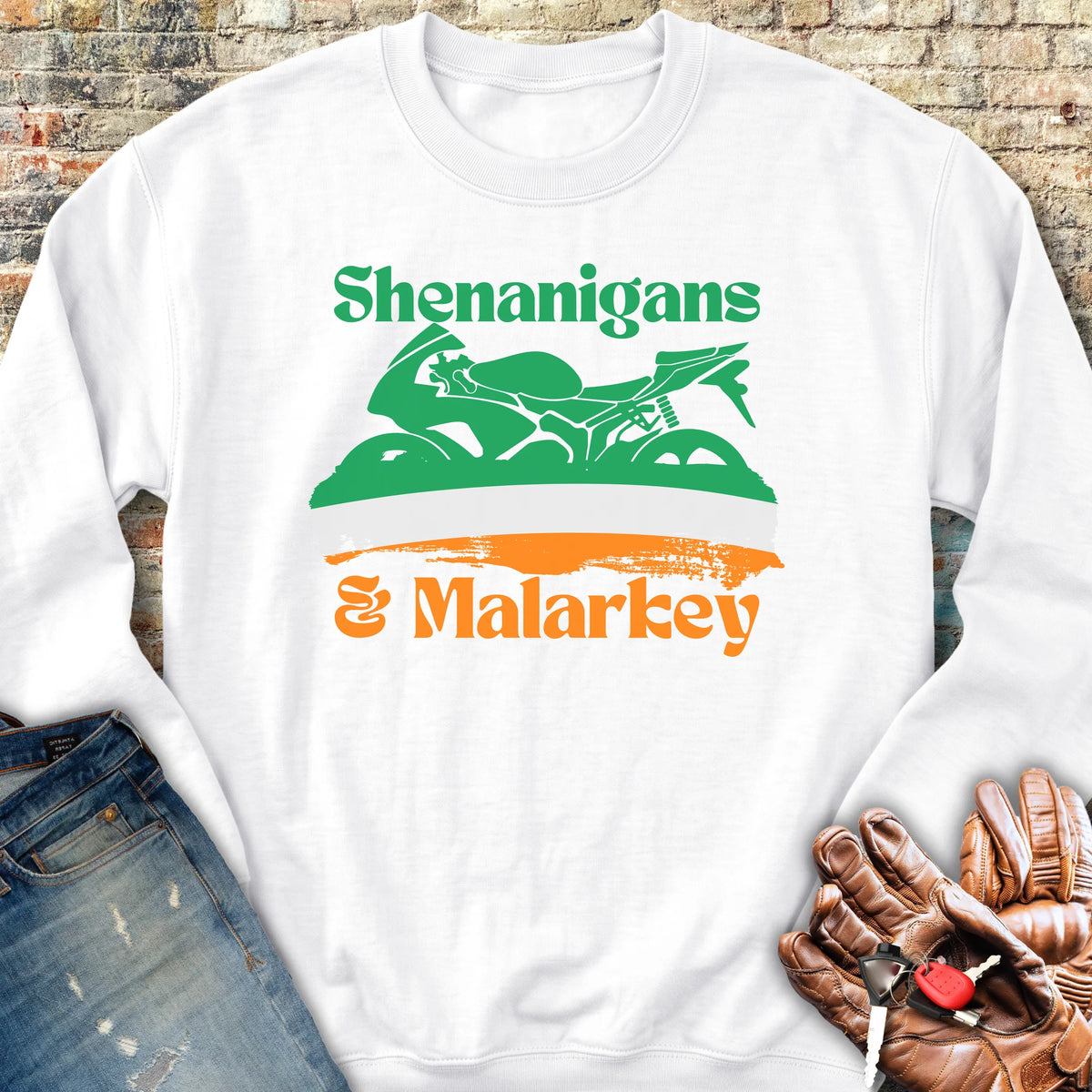 Shenanigans & Malarkey Sweatshirt - White
