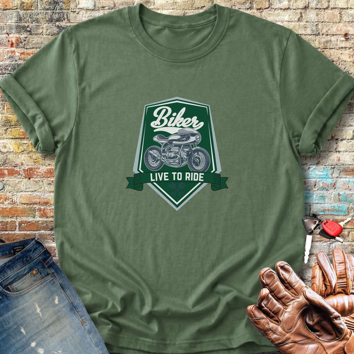 Shield Classic T-Shirt - Military Green