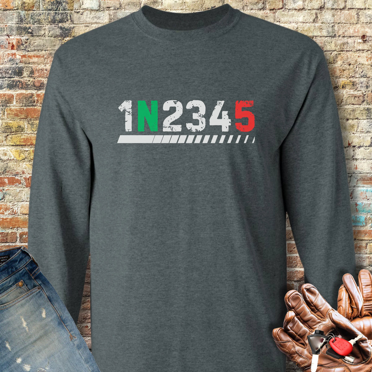 Shift5 Long Sleeve T-Shirt - Dark Heather
