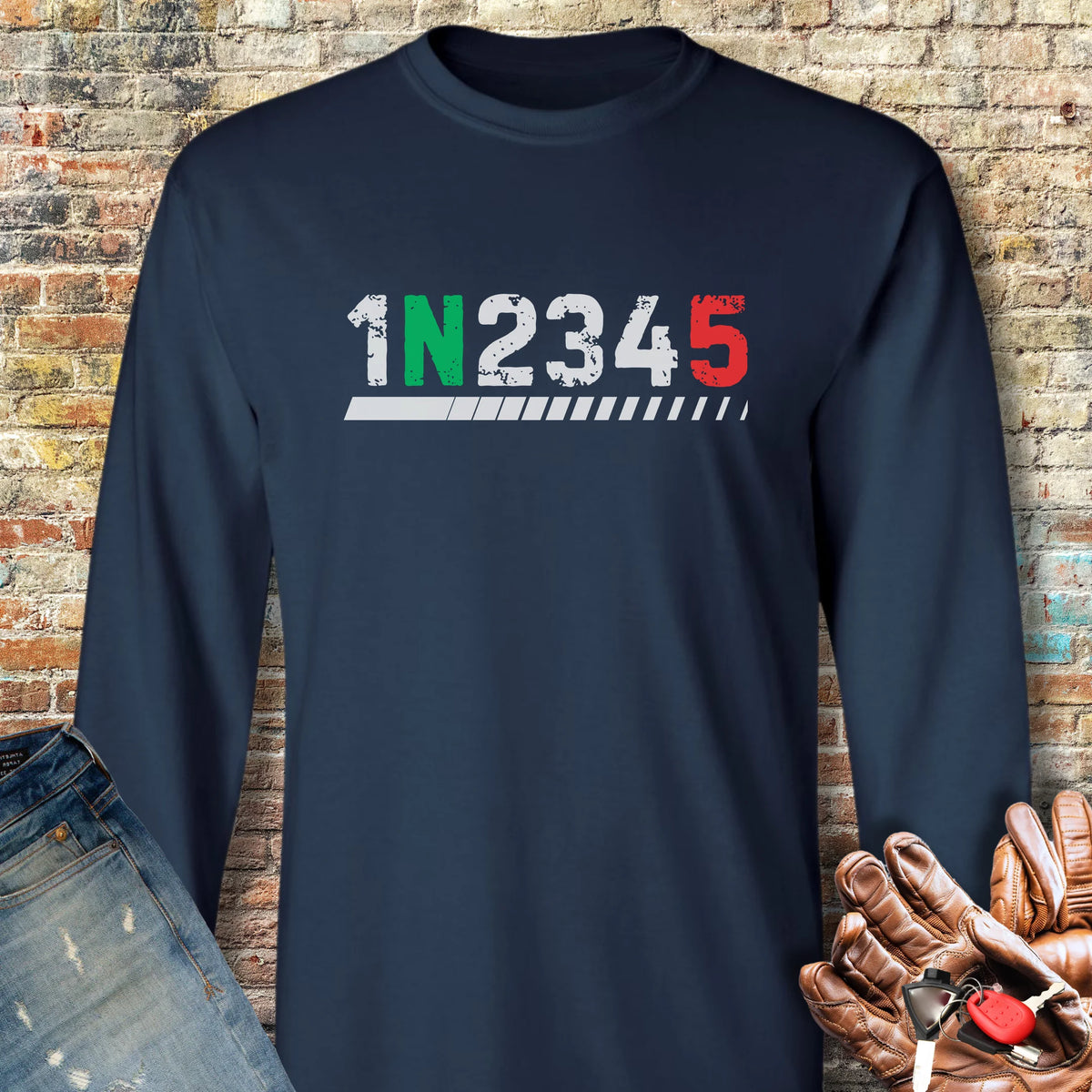 Shift5 Long Sleeve T-Shirt - Navy