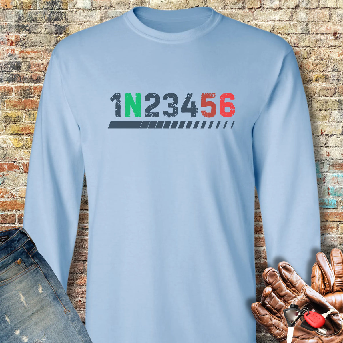 Shift Long Sleeve T-Shirt - Light Blue