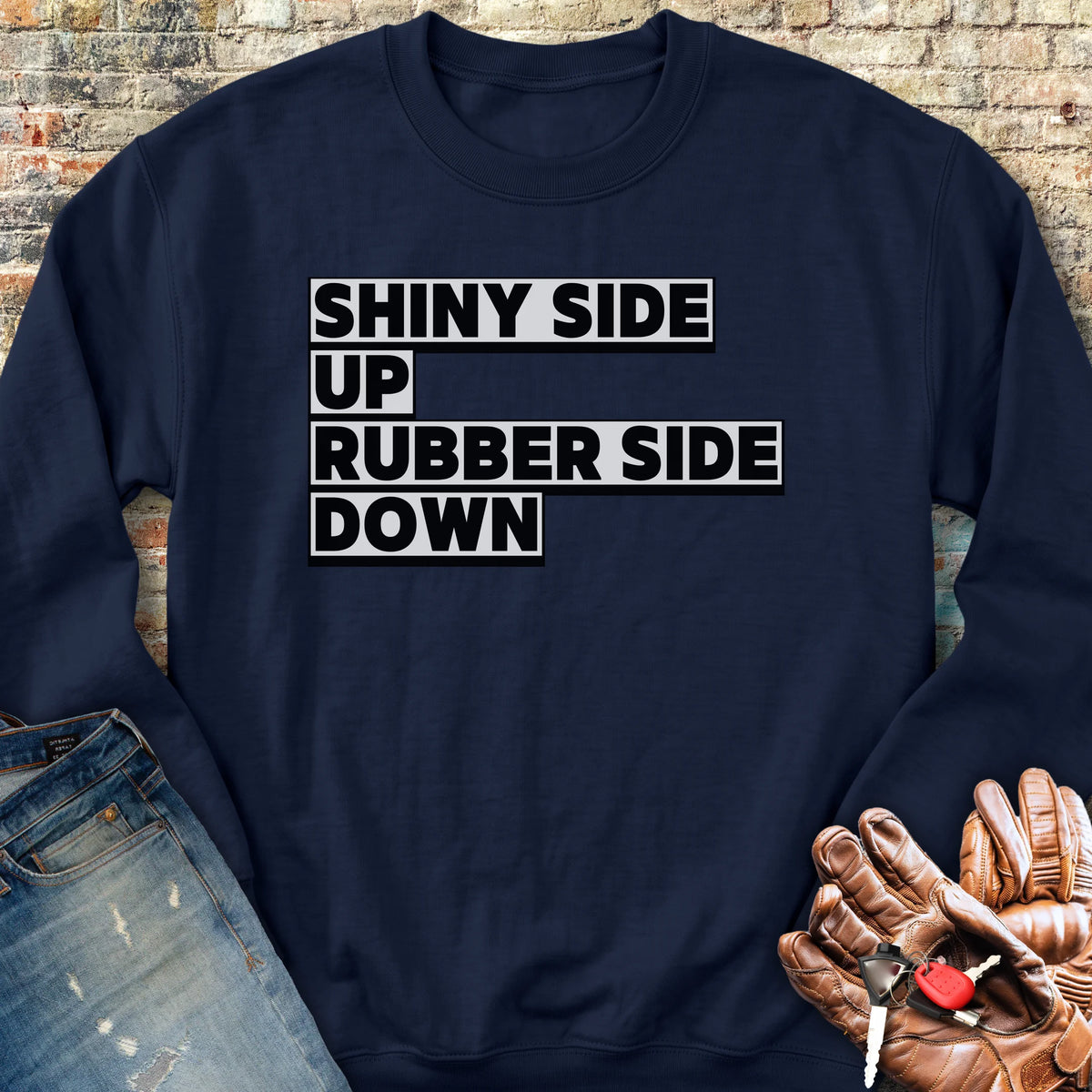 Shiny Side Up Sweatshirt - Navy