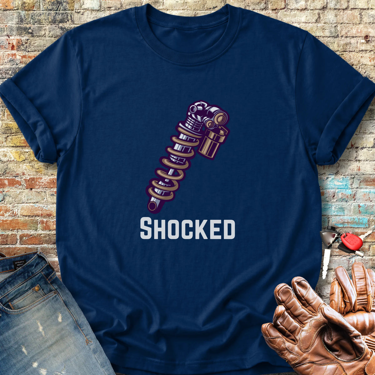 Shocked Classic T-Shirt - Navy