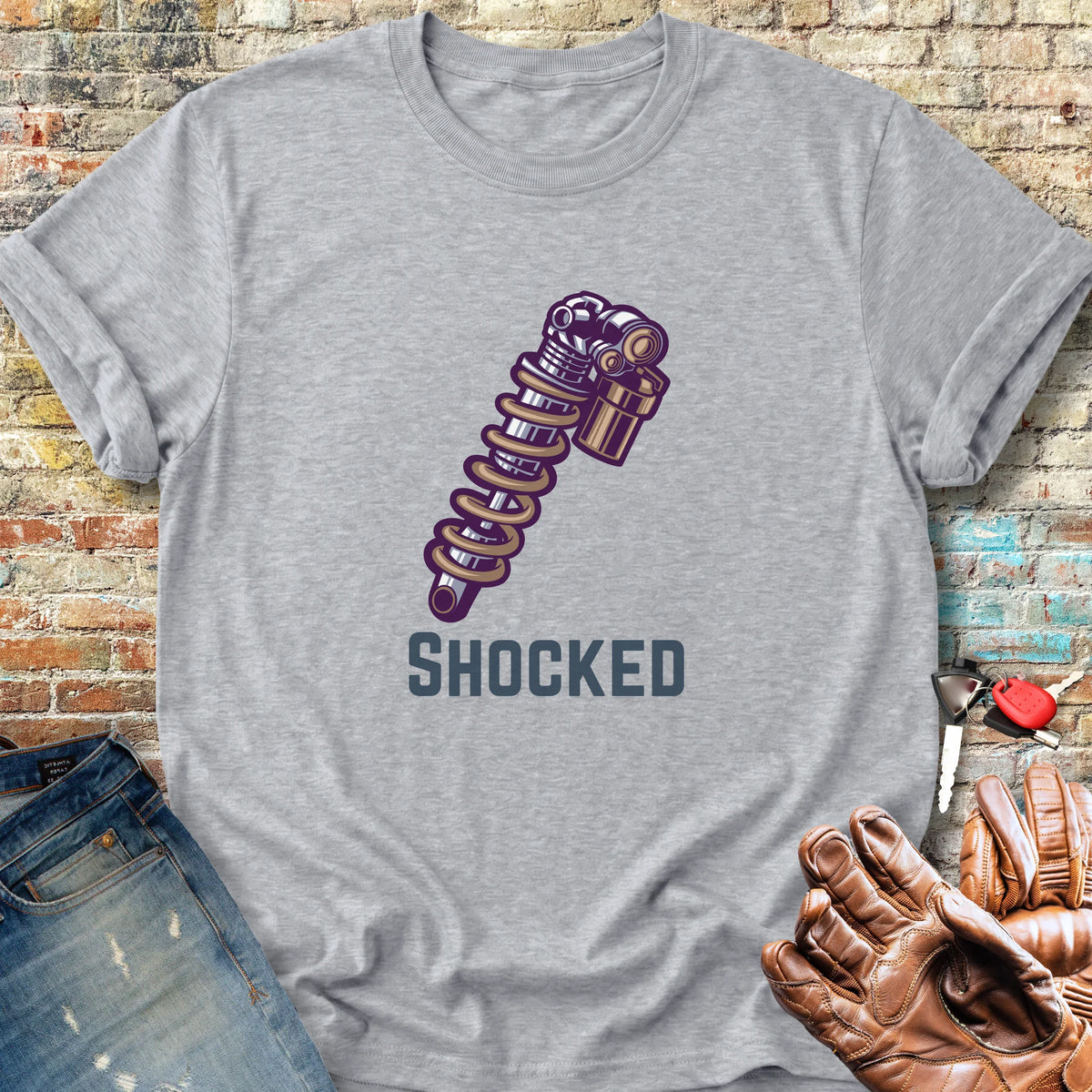 Shocked Classic T-Shirt - Sport Grey