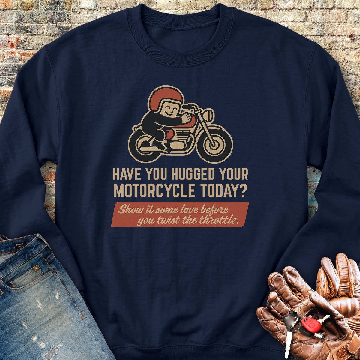 Show It Some Love Sweatshirt - Navy