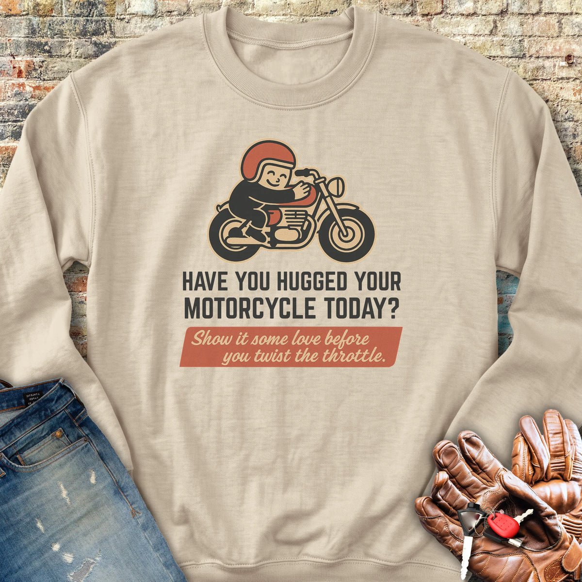 Show It Some Love Sweatshirt - Sand