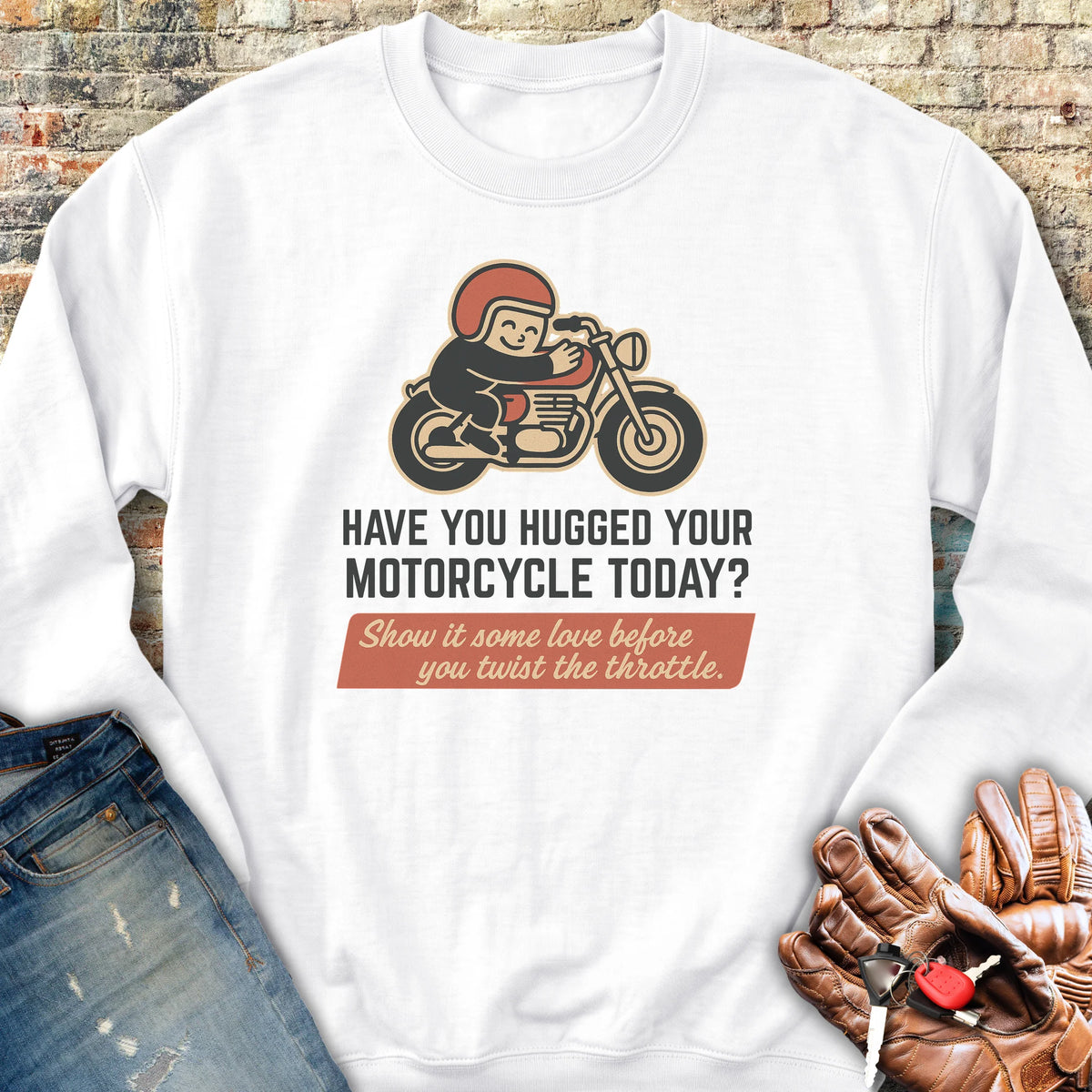 Show It Some Love Sweatshirt - White