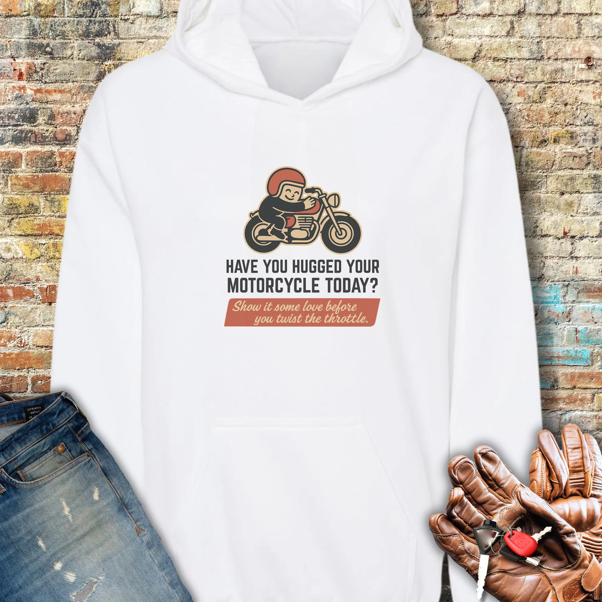 Show It Some Love Hoodie - White