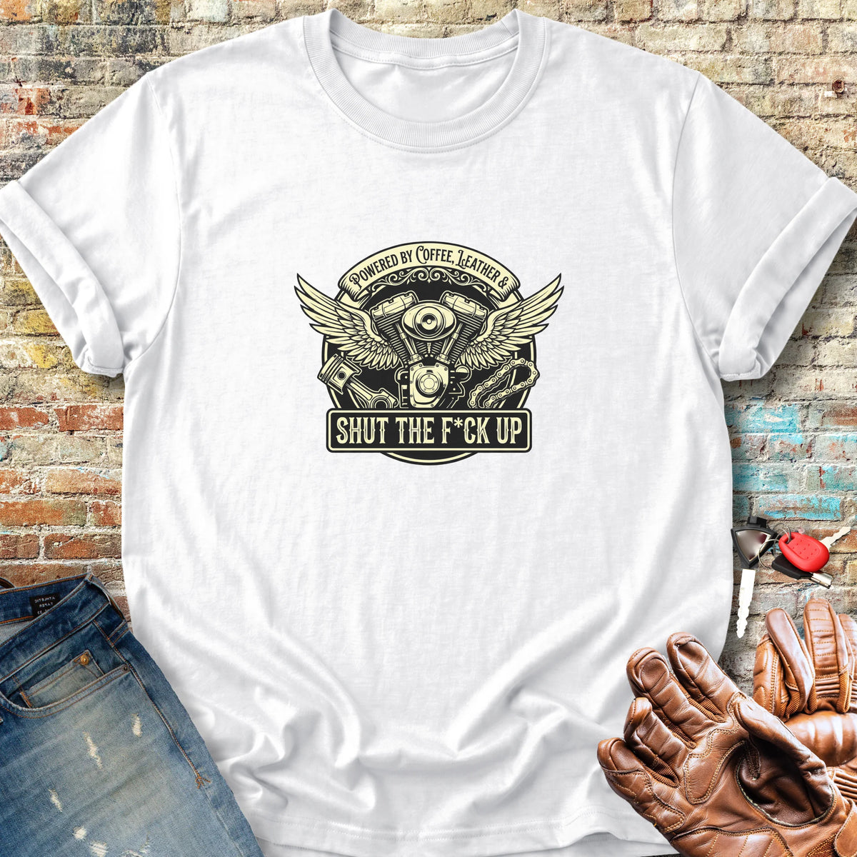 Shut The F*ck Up Classic T-Shirt - White