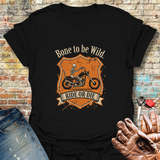 Skeleton Rider T-Shirt - Black