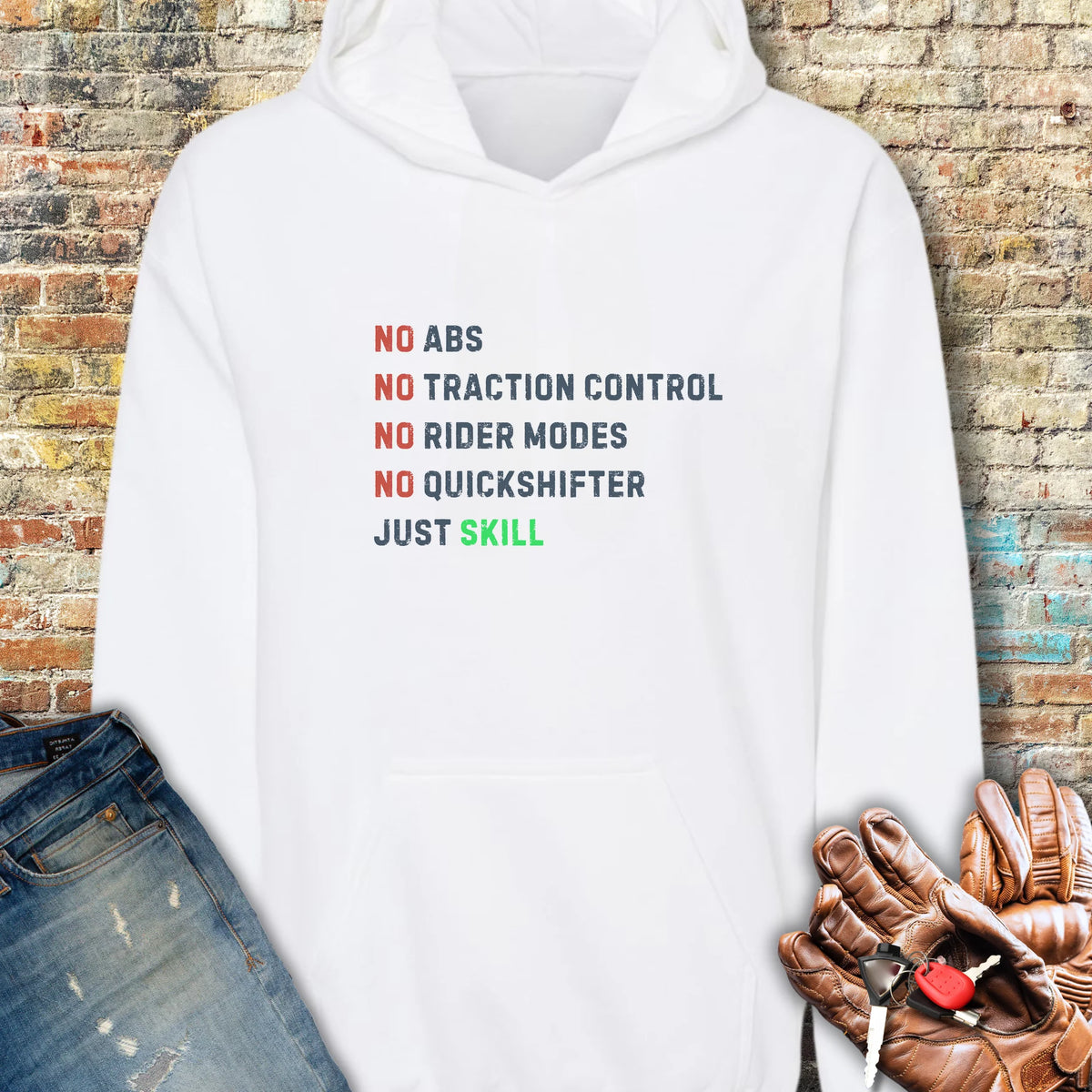 Skill Hoodie - White