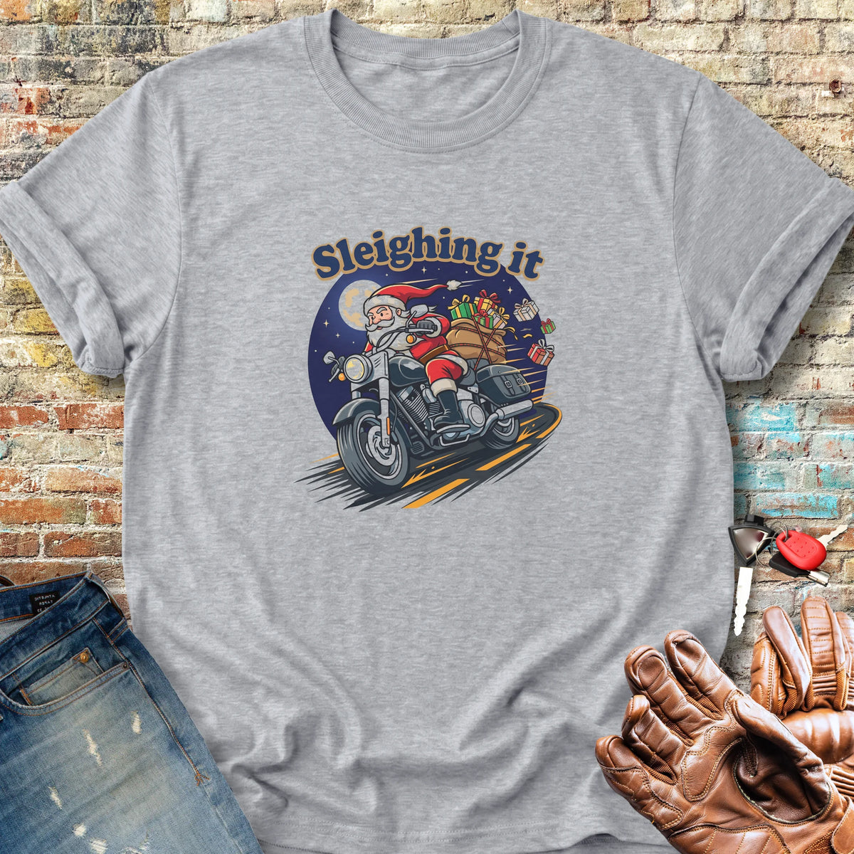 Sleighing It Classic T-Shirt - Sport Grey