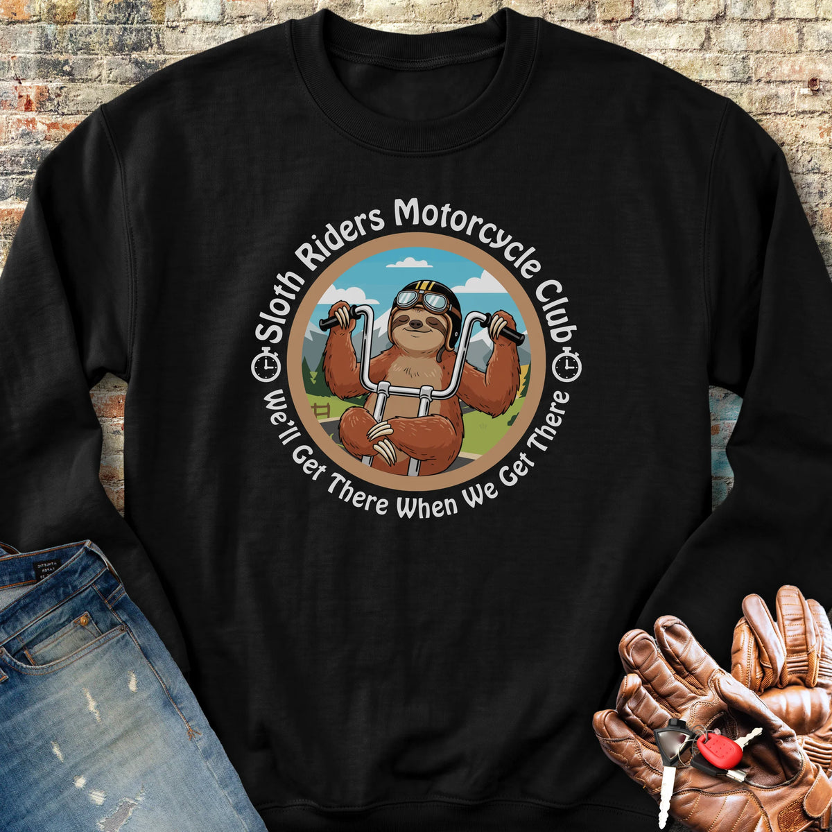 Sloth Riders Sweatshirt - Black
