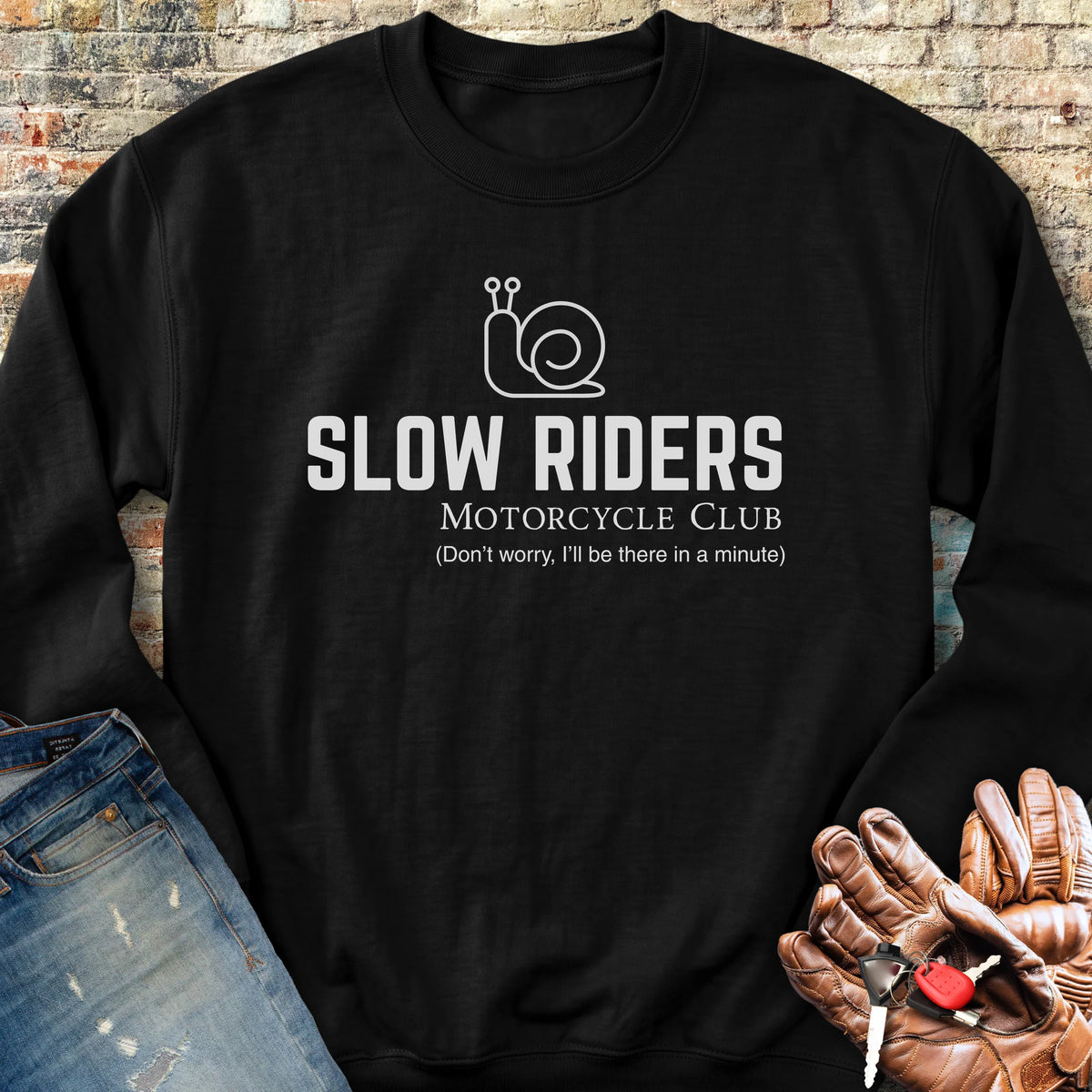 Slow Riders MC Sweatshirt - Black