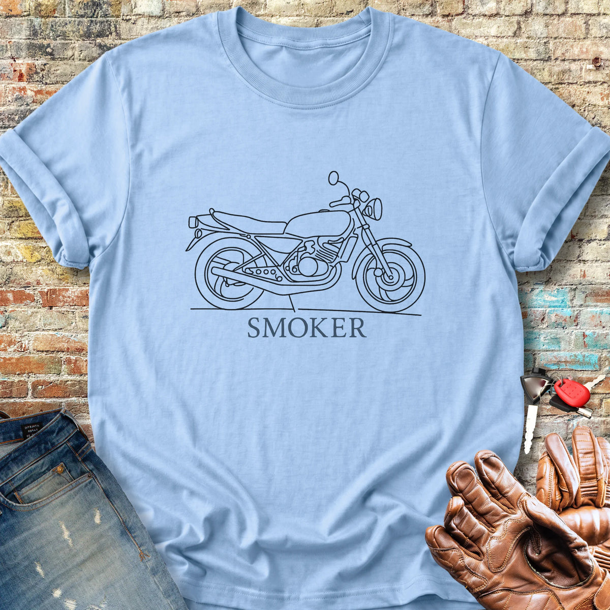 Smoker Classic T-Shirt - Light Blue