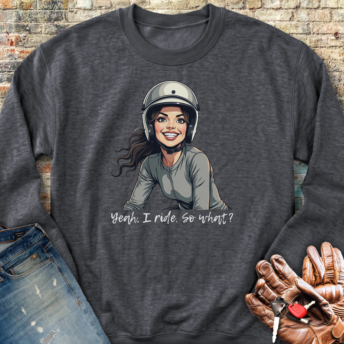 So What Sweatshirt - Dark Heather