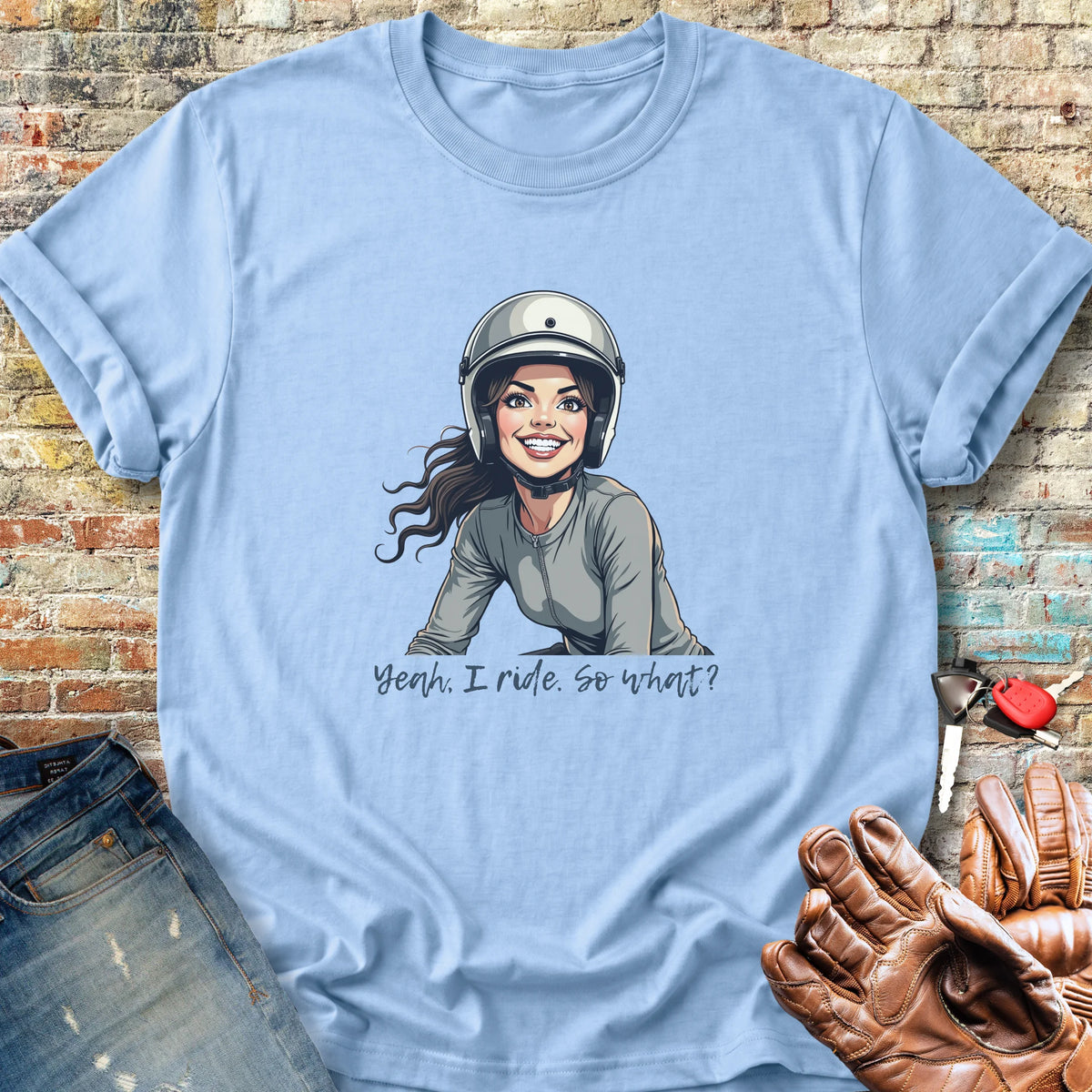 So What Classic T-Shirt - Light Blue