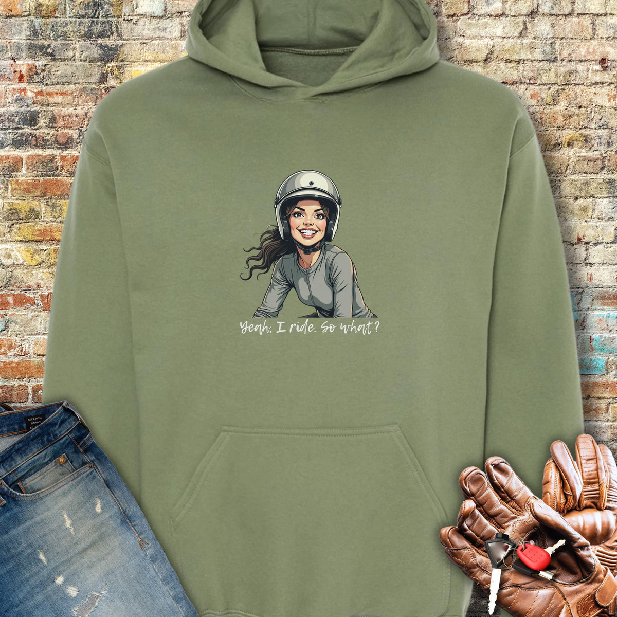 So What Hoodie - Military Green