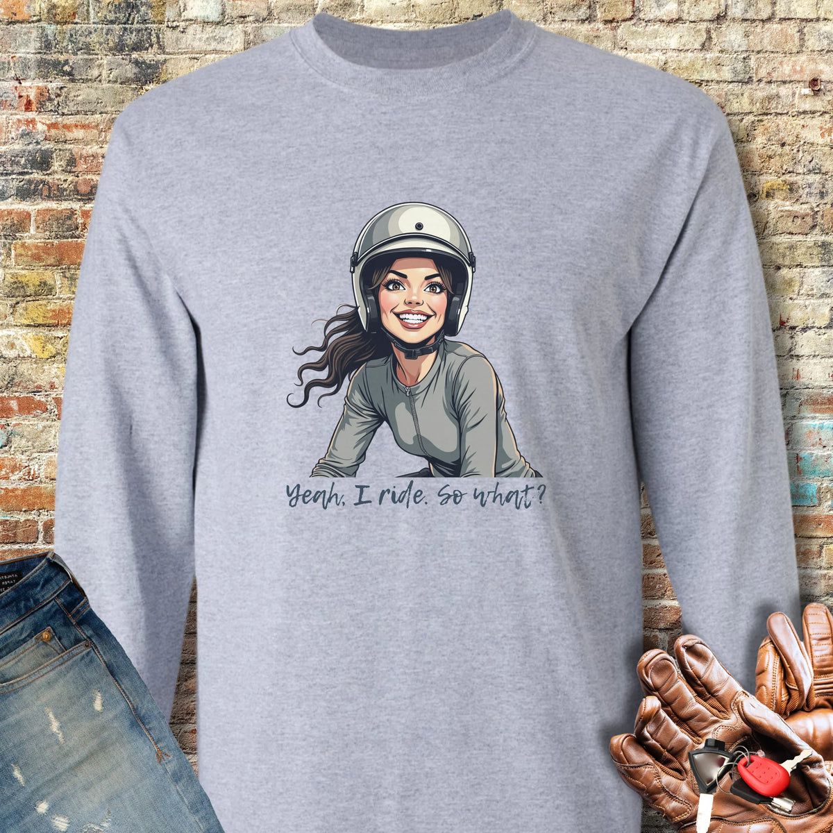 So What Long Sleeve T-Shirt - Sport Grey
