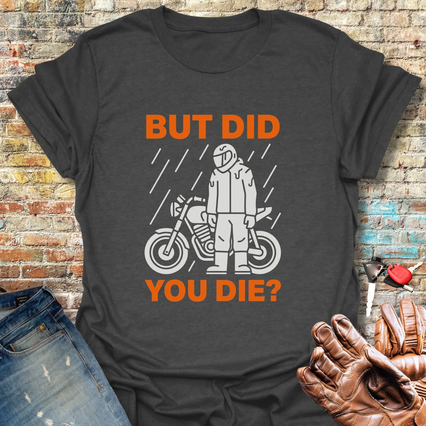 Soaked But Survived T-Shirt - Dark Heather
