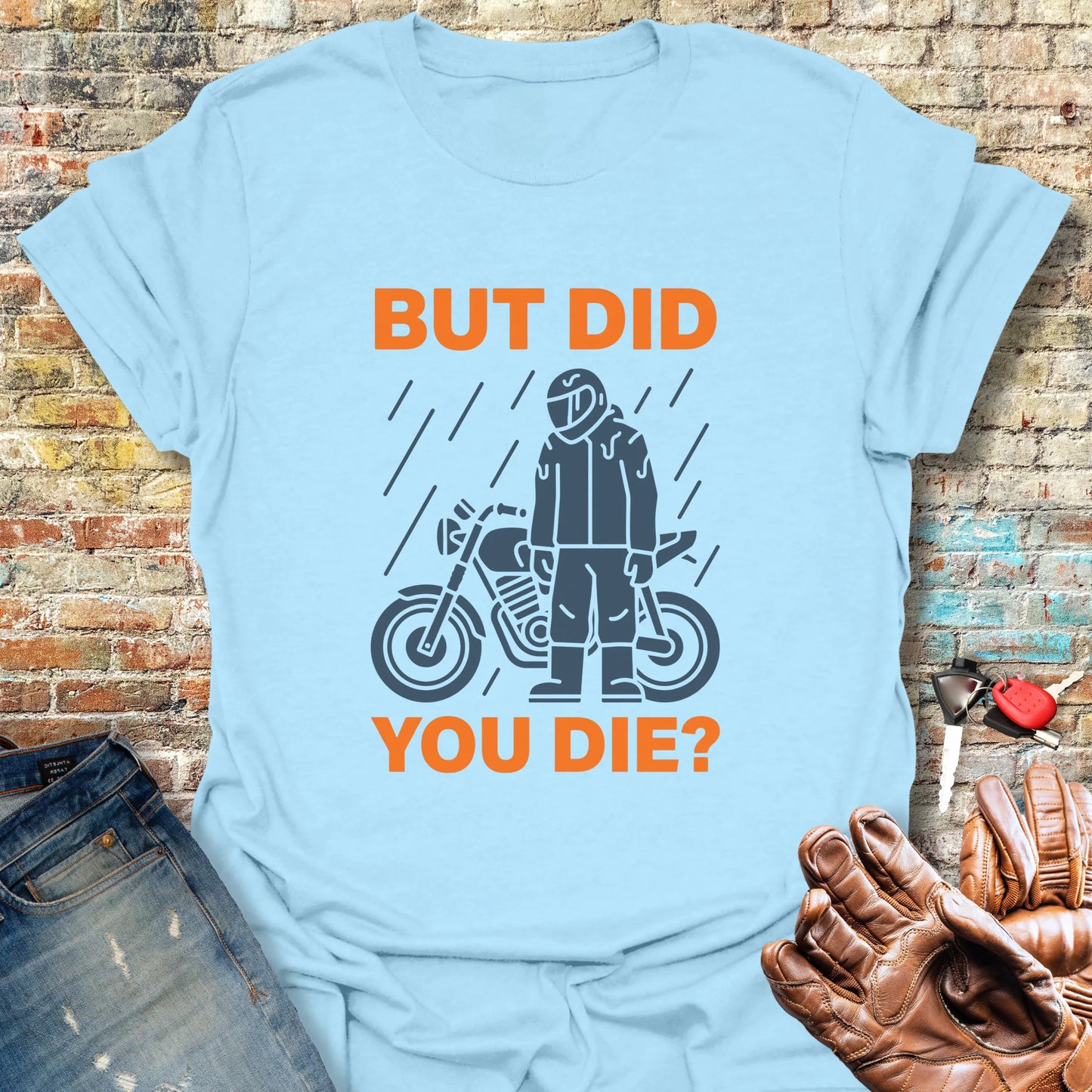 Soaked But Survived T-Shirt - Light Blue